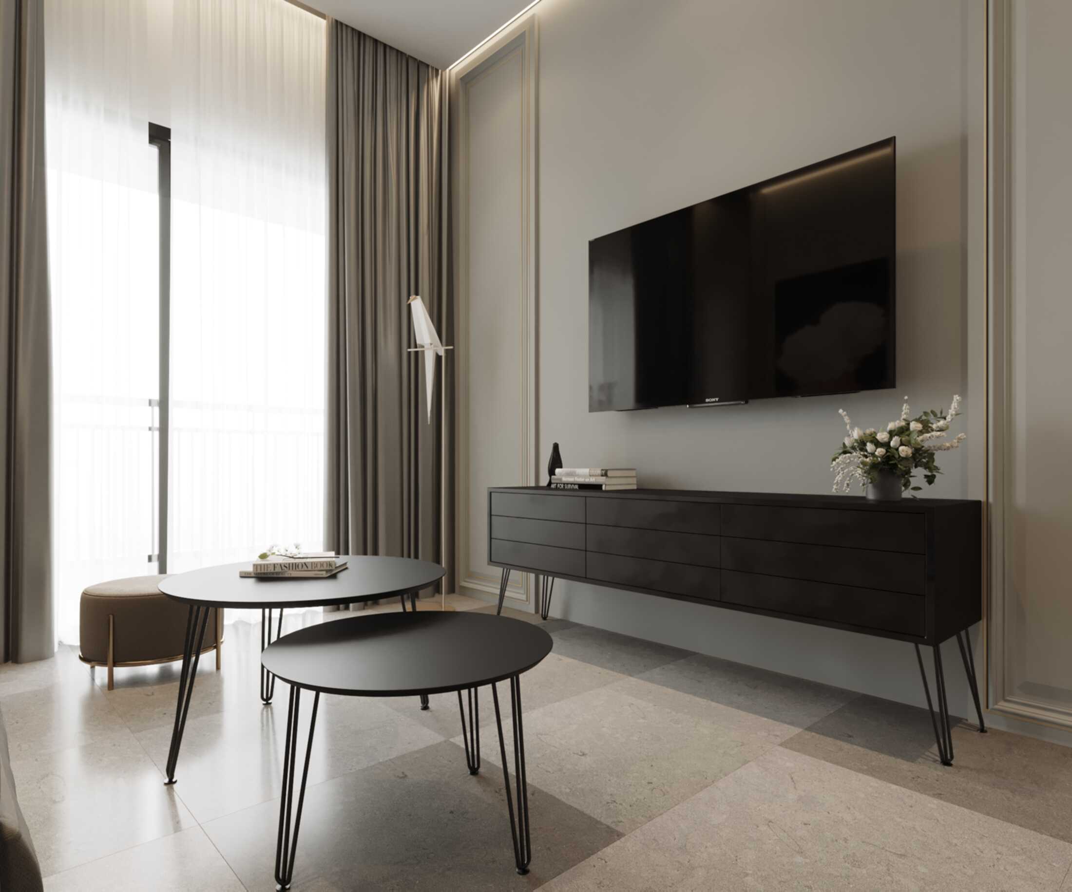 סט מזנון וזוג שולחנות לסלון דגם בלאק מבית טודו דיזיין TUDO DESIGN סט מזנון וזוג שולחנות לסלון דגם בלאק מבית טודו דיזיין TUDO DESIGN