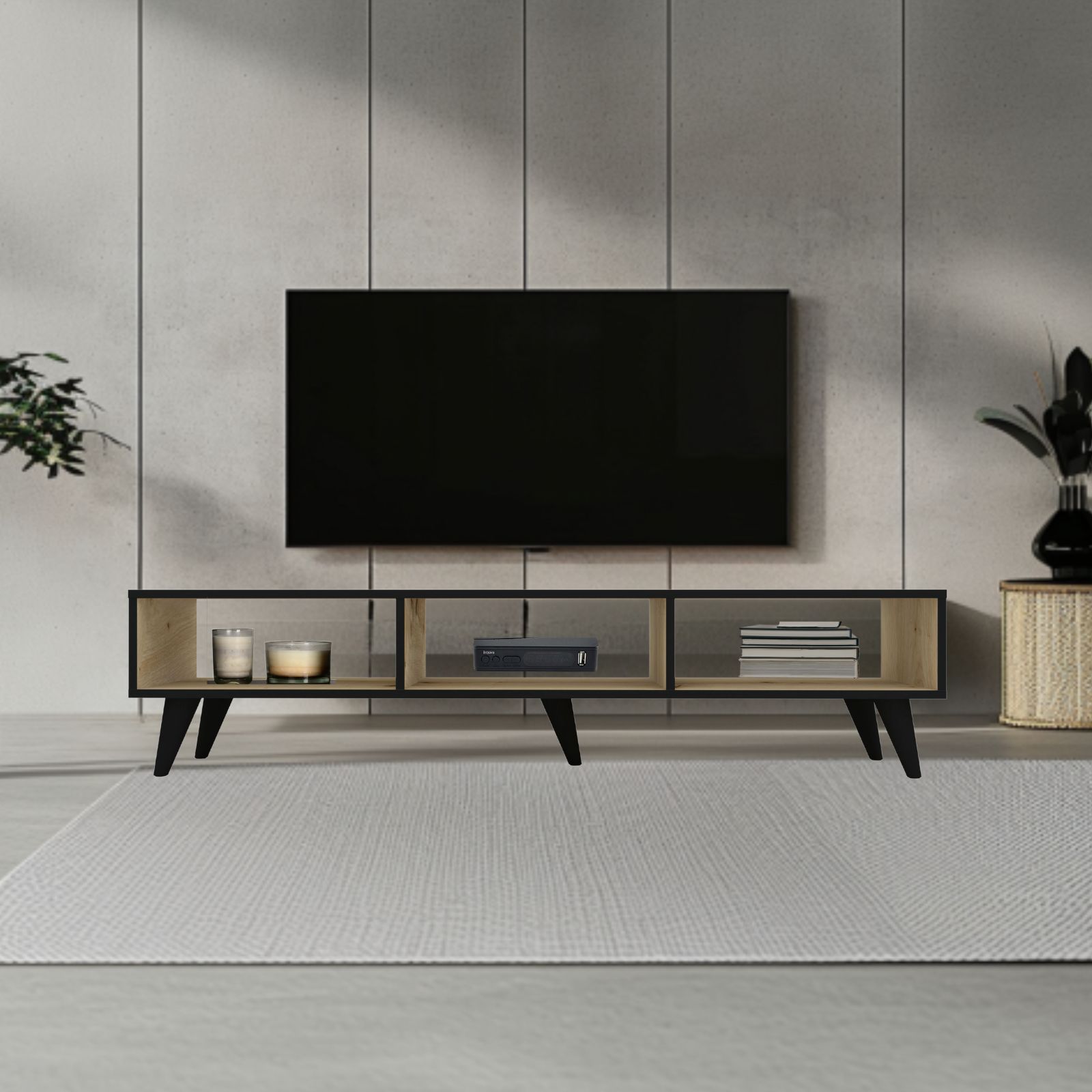 מזנון טלוויזיה ברוחב 150 בצבע אלון דגם לונה Luna מבית טודו דיזיין TUDO DESIGN מזנון טלוויזיה ברוחב 150 בצבע אלון דגם לונה Luna מבית טודו דיזיין TUDO DESIGN