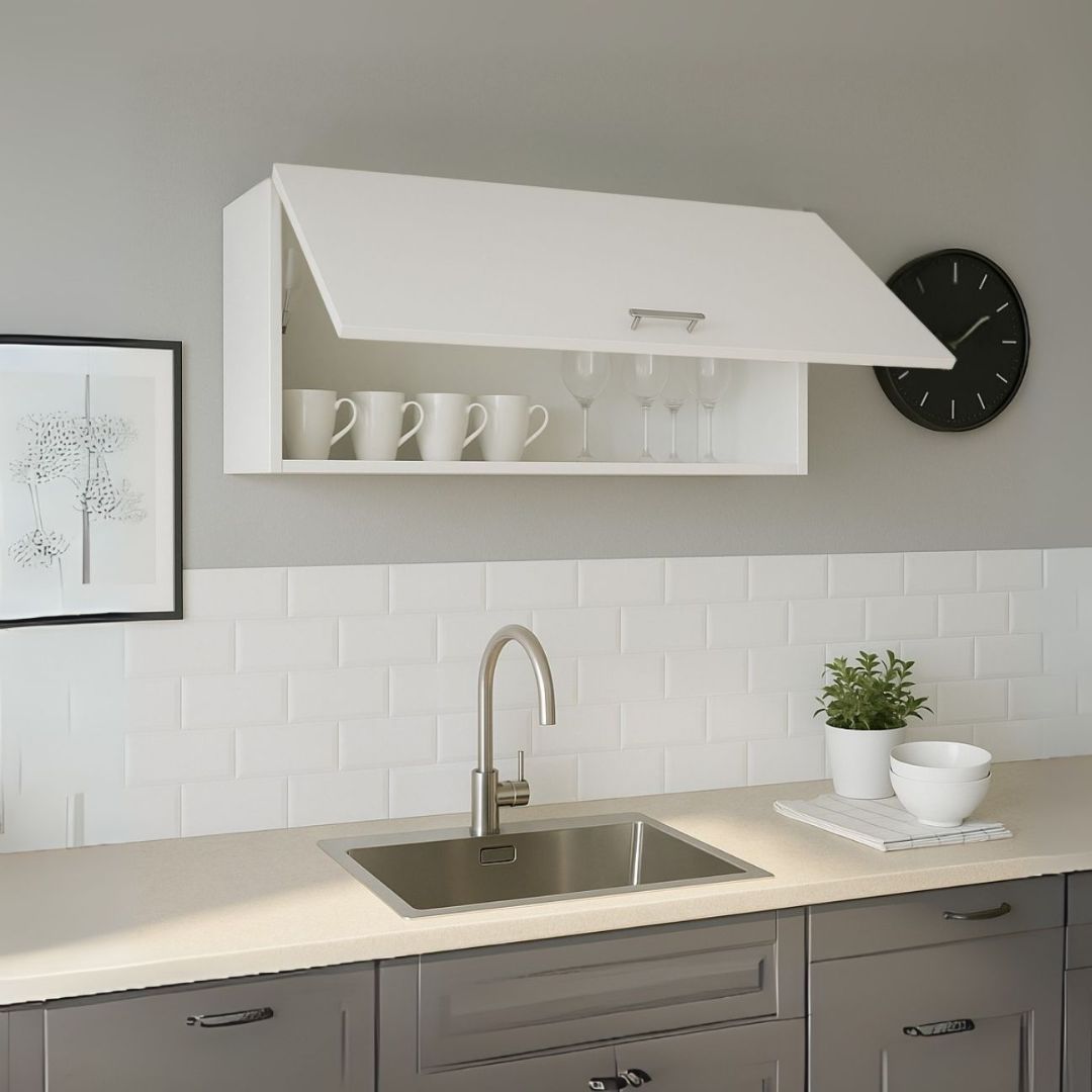 ארון שרות עליון למטבח קלאפה רוחב 90 ס"מ דגם רומי מבית Tudo Design ארון שרות עליון למטבח קלאפה רוחב 90 ס"מ דגם רומי מבית Tudo Design