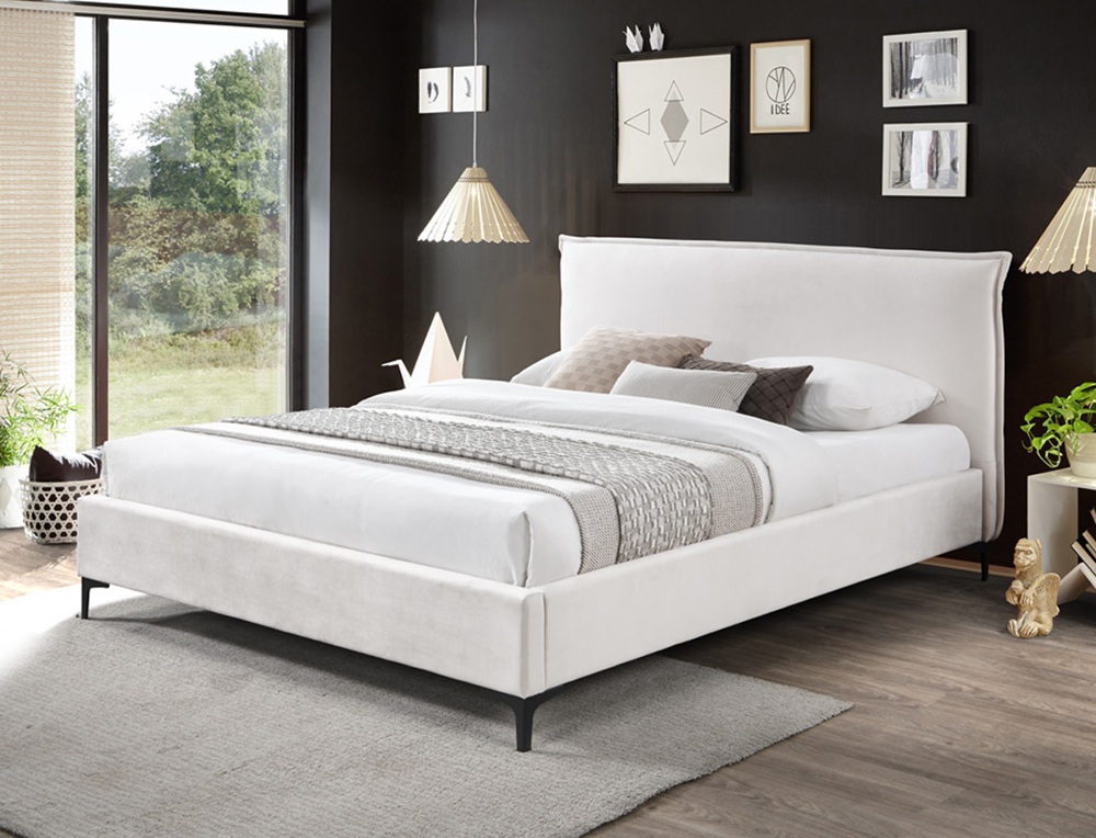 מיטה רחבה 120x190 סמ מרופדת בד קטיפתי עם רגלי ברזל TUDO DESIGN דגם ספייס 120 מיטה רחבה 120x190 סמ מרופדת בד קטיפתי עם רגלי ברזל TUDO DESIGN דגם ספייס 120