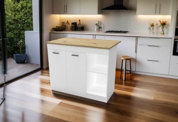 אי למטבח עם אחסון ופינת אוכל ל-2 סועדים בגוון לבן בשילוב אלון ברוחב 122 ס"מ דגם רותם ROTEM מבית טודו דיזיין אי למטבח עם אחסון ופינת אוכל ל-2 סועדים בגוון לבן בשילוב אלון ברוחב 122 ס"מ דגם רותם ROTEM מבית טודו דיזיין