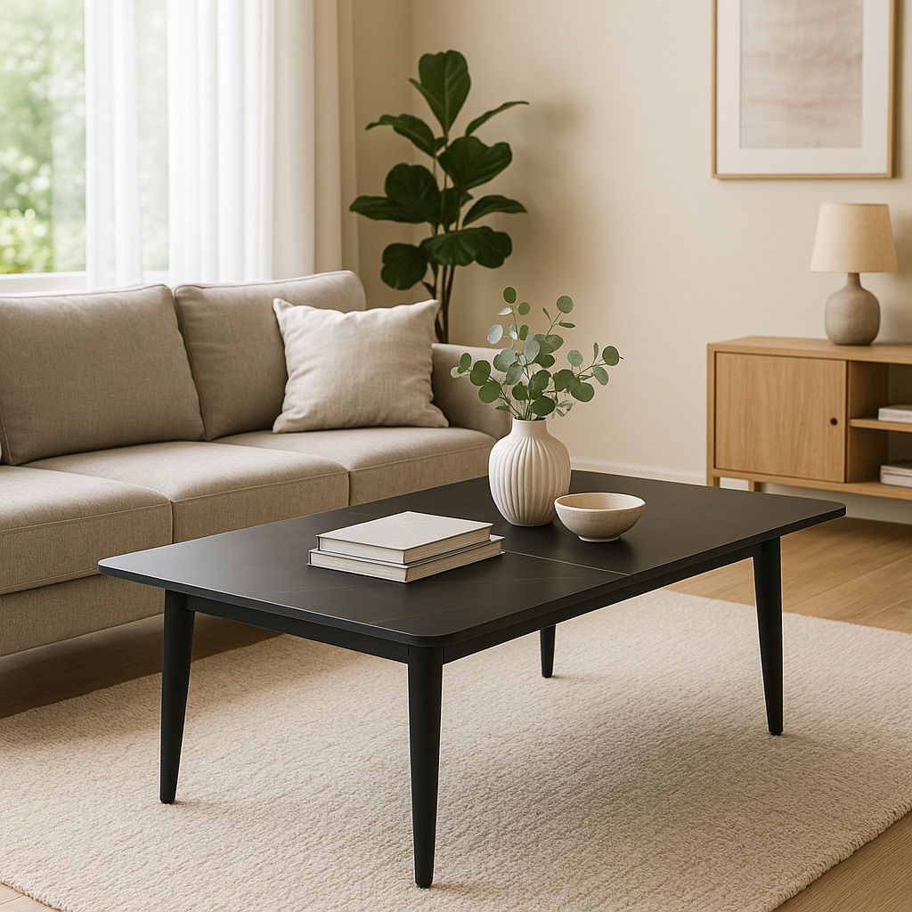 שולחן סלון עם משטח קרמיקה 100/60 ס"מ בגוון שיש שחור דגם מרידיאן Meridian מבית טודו דיזיין TUDO DESIGN שולחן סלון עם משטח קרמיקה 100/60 ס"מ בגוון שיש שחור דגם מרידיאן Meridian מבית טודו דיזיין TUDO DESIGN