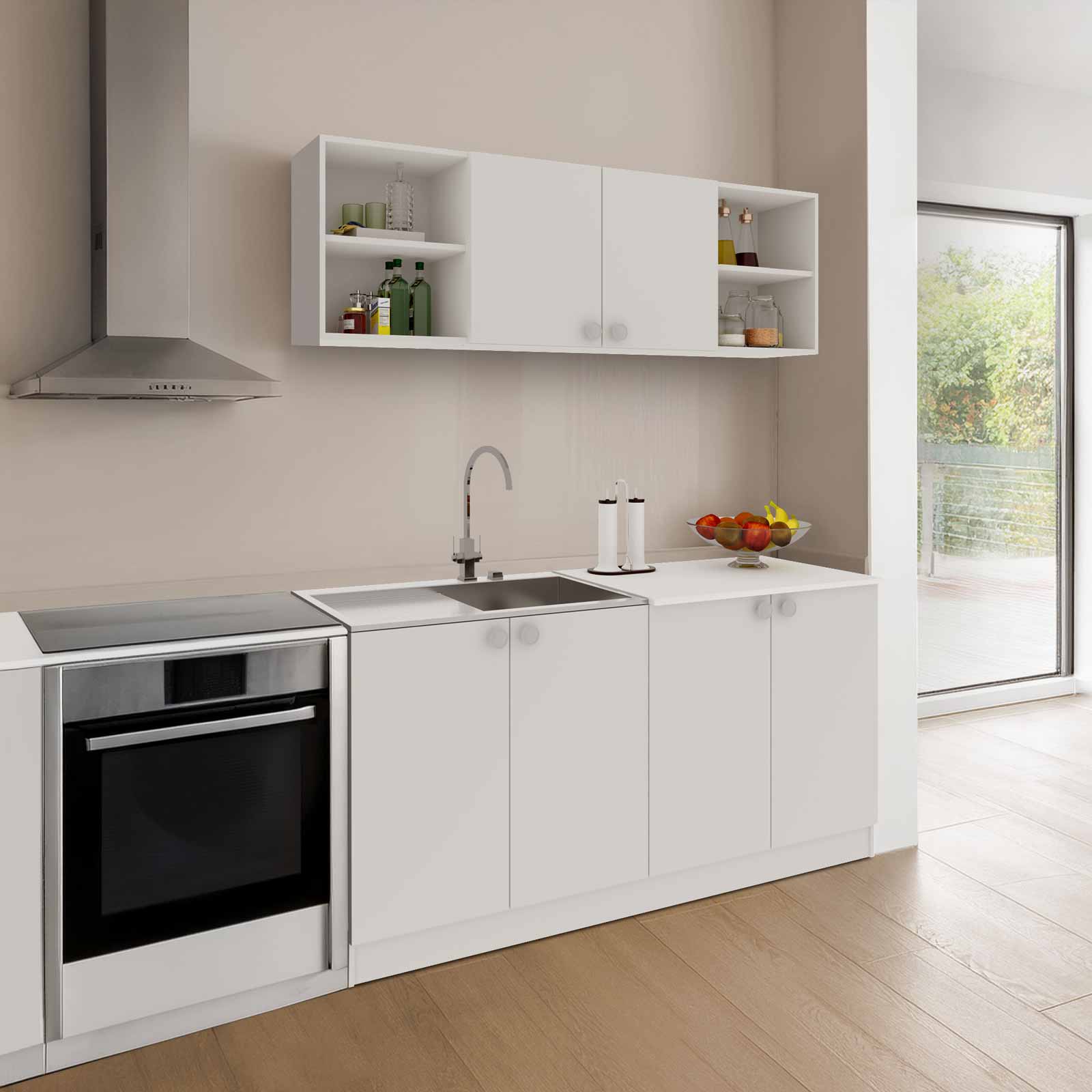 מטבח מודרני ברוחב 1.6 מטר עליון ותחתון בגוון לבן דגם שרי CHERRY מבית TUDO DESIGN, מטבח קומפלט, מטבח מוכן מטבח מודרני ברוחב 1.6 מטר עליון ותחתון בגוון לבן דגם שרי CHERRY מבית TUDO DESIGN, מטבח קומפלט, מטבח מוכן