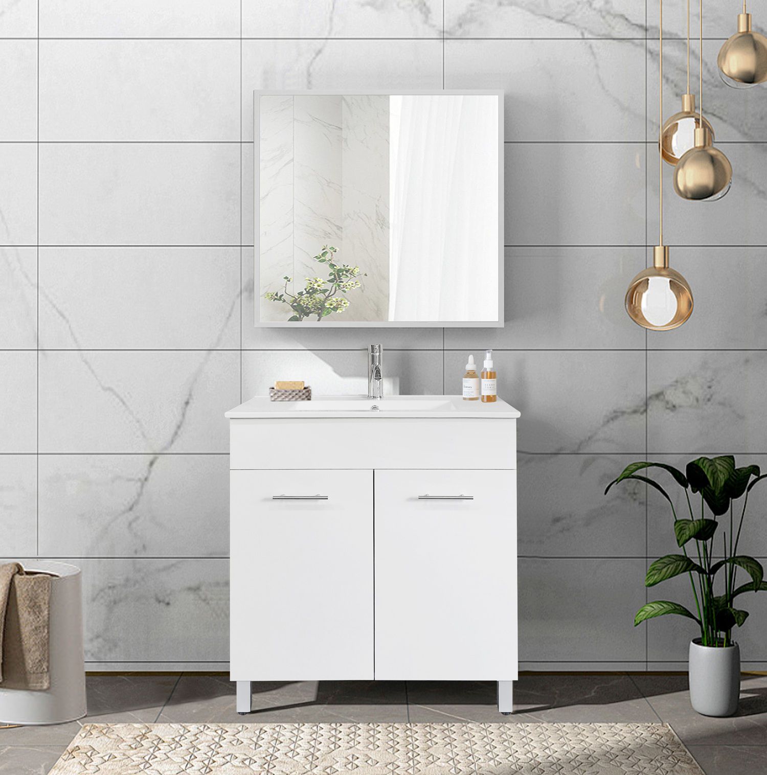 ארון אמבטיה עומד לוטוס 80